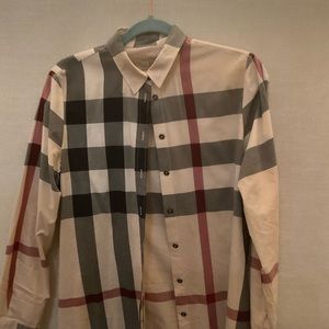 Burberry Brit Long Sleeve Button Up Top